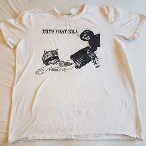 white Toys That Kill punk band shirt size M